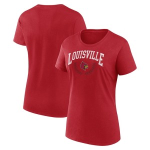 NCAA Louisville Cardinals Women's Crew Neck T-Shirt - 1 of 3