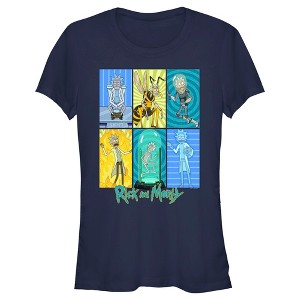 Juniors Womens Rick And Morty The Many Forms of Rick T-Shirt - 1 of 4