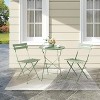 3 Piece Bistro Sets with Coffee Table and 2 Bistro Chair for Apartments/Porch/Pool/Garden/Backyard/ Deck - 4 of 4