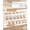 S925 Sterling Silver Stud Earrings - 18K Gold Plated Hoop & CZ Halo, Hypoallergenic for Sensitive Ears - 4 of 4
