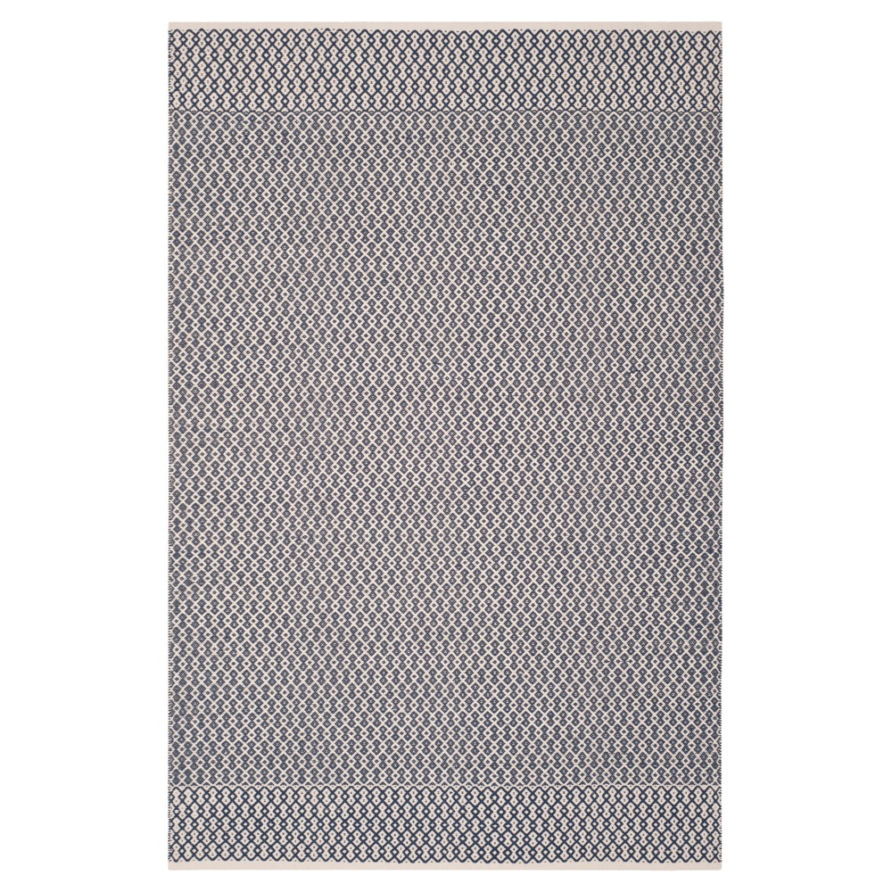 Ivory/Navy Abstract Woven Area Rug - (6'x9') - Safavieh