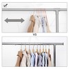 SONGMICS Velvet Hangers Non-Slip Hangers with Rose Gold-Colored Swivel Hooks Slim Space-Saving Hangers - 2 of 4