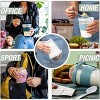 4 Pack Breakfast On The Go Yogurt Parfait Cups, Reusable Plastic Containers with Lids and Spoons, Perfect Jars for Overnight Oats Cereal, Snack Prep - 4 of 4