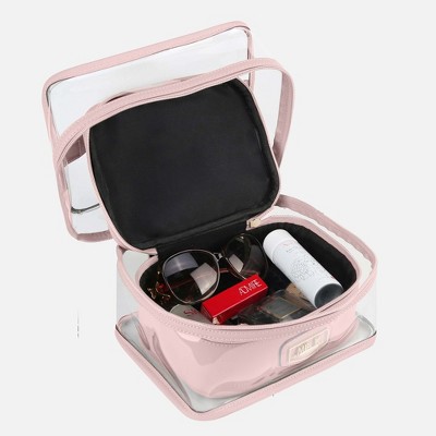 MKF Collection Emma Handbag Cosmetic Clear Case set by Mia K- 4 pieces - Pewter — фото 6