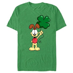 Men's Garfield St. Patrick's Day Odie Shamrock Balloon T-Shirt - 1 of 4