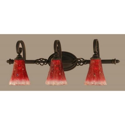 Toltec Lighting Elegante 3 - Light Vanity in  Dark Granite