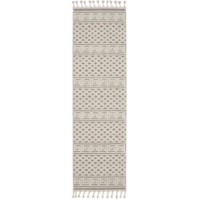 Nourison Elwood Greek Key Textured Indoor Tassel Fringe Rug