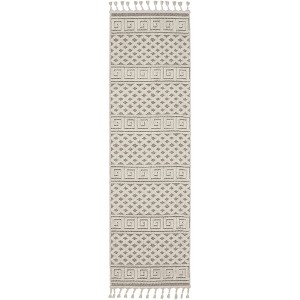 Nourison Elwood Greek Key Textured Indoor Tassel Fringe Rug - 1 of 4