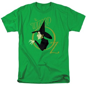 Men's The Wizard Of Oz Logo With Wicked Witch T-Shirt - 1 of 4