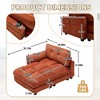 Mocamel UNITED WE WIN Sleeper Sofa Couch Bed,Oversized Chaise Lounge Chair Cozy Cloud Couch - 4 of 4