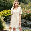 Anna-Kaci Women's Floral Dream Embroidered Bell Sleeve Dress for Casual Looks - 3 of 4