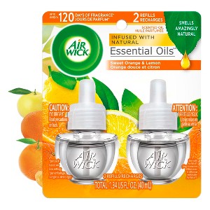 Air Wick Scented Oil Pure Sparkling Air Freshener Refill - Citrus - 1.34 fl oz/2pk - 1 of 4