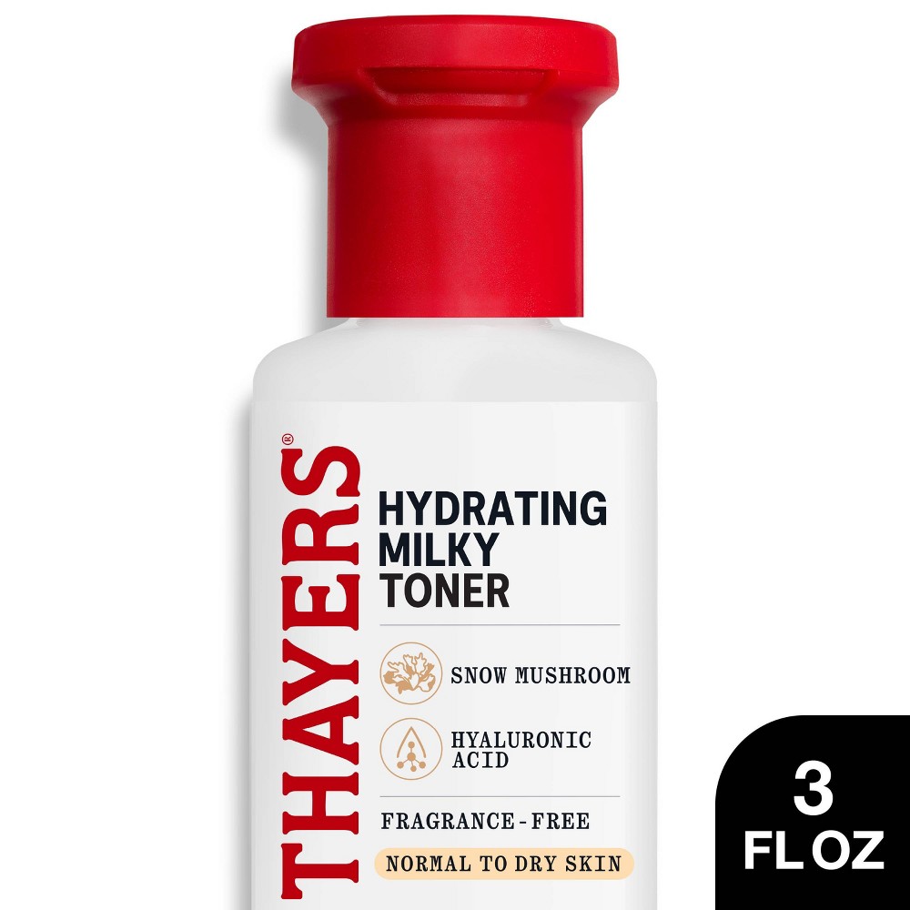 Photos - Cream / Lotion Thayers Natural Remedies Milky Hydrating Face Toner with Snow Mushroom and Hyaluronic Acid - 3 fl oz