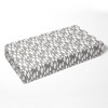 Bacati - Gray Clouds 100 percent Cotton Universal Baby US Standard Crib or Toddler Bed Fitted Sheet - 3 of 4