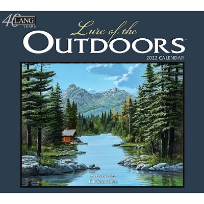 2022 Wall Calendar 12 Month 13.4"x24" Lure of the Outdoors - Lang