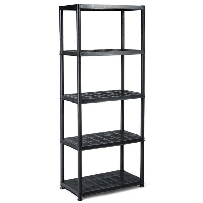 Hyper Tough 5 Shelf Commercial Wire Shelf Unit Black Capacity 4000 Lbs  Clothes Organizer Dish Drying Rack Closet Organizer - AliExpress