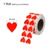 Unique Bargains Self-Adhesive Heart Decorations Sticker for Envelope Wedding 2000 Pcs - 2 of 4