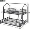 NicBex Twin Over Full Bunk Bed with Guardrail,Twin Loft Bed with Ladder and Converts to 1 Twin Size Bed and Full Size Bed,Bunk Beds for Bedroom - 3 of 4