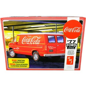 Skill 3 Model Kit 1977 Ford Delivery Van with 2 Bottles Crates and Vending Machine "Coca-Cola" 1/25 Scale Model by AMT - 1 of 4