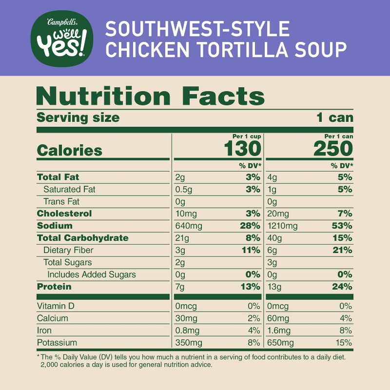 Campbell&#39;s Well Yes! Southwest-Style Chicken Tortilla Soup - 16.3oz, 5 of 11
