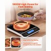 VEVOR Portable Induction Cooktop, 1800W Electric Induction Burner with 9 Temperature Settings, Countertop Induction Hot Plate with 4H Timer - 3 of 4
