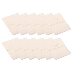 Unique Bargains Portable Microfiber Velvet Soft Jewelry Pouches 12 Pcs - 1 of 4