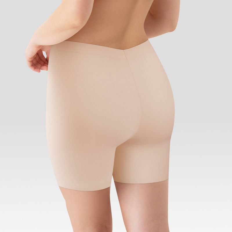 Maidenform Self Expressions 2pk Women's Shaping Girl Short – Black and Beige SES081, 3 of 11