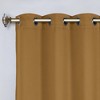 Classic Modern Solid Room Darkening Semi-Blackout Curtains, Grommets, Set of 2 by Blue Nile Mills - 2 of 4
