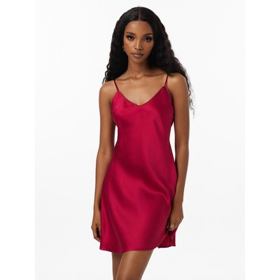 SilkSilky Women's Pure Silk Adjustable Spaghetti Strap Nightgown Slip Dress