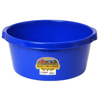 Little Giant 6.5 Gallon Rubber All Purpose Tub- Horse & Barn Supplies