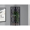 Vynxaria 62"h 4 - Tier Corner Transitional Bookshelf in Brown and Black - 4 of 4