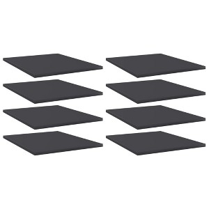 vidaXL Bookshelf Boards 8 pcs Gray 15.7"x19.7"x0.6" Engineered Wood - 1 of 4