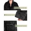 PAVILIA Womens Housecoat Zip Robe, Fleece Zipped Up Front Bathrobe, Plush Warm Long Zipper House Coat Lounger Pockets - 4 of 4
