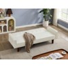 DOMETOUR PU Leather Sofa for Living Room Furniture, Sofa Bed Adjustable Backrest Loveseat Convertible Sofa Sleeper Couch - 2 of 4