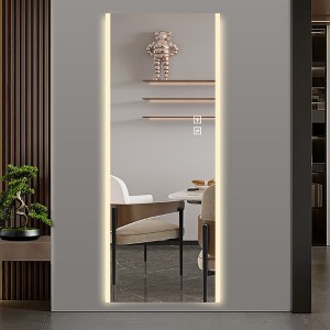 ALEXOUN 65 X 21inches Wall-Mounted Full Length Mirror,Frameless full-length mirror,Explosion-Proof Glass,for Bedroom,Living Room,Dressing Room - 1 of 4