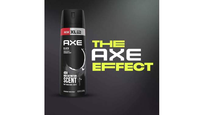 Axe Black Deodorant Body Spray - Floral/Woodsy/Fresh/Fruity/Cedar Scent - 5.1oz, 2 of 7, play video