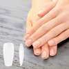 Unique Bargains Women's Medium Long Trapezoid Fake Nails Clear 1 Set - 2 of 4