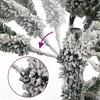 vidaXL Artificial Hinged Christmas Tree with Flocked Snow - Lifelike PVC Tips, Sturdy Metal Stand - 2 of 4