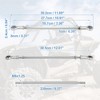 Unique Bargains M8 Steering Suspension Tie Rod for 49cc Electric ATV Go Kart 2Pcs Silver Tone - 2 of 3