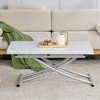NicBex Modern 43.3" Rectangle Coffee Table with Adjustable Legs and Metal Frame for Living Room and Bedroom - 4 of 4