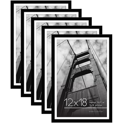 Americanflat 12x18 Poster Frame in Black with Polished Plexiglass - Thin  Border 12 X 18 Inch Large Picture Frame for Wall, Poster Frames in  Horizontal or Vertical Format 