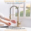 GreenEver Touchless Kitchen Faucet,Hands Free Automatic Smart Kitchen Faucet Brushed Nickel Gold Smart Kitchen Faucet - 4 of 4