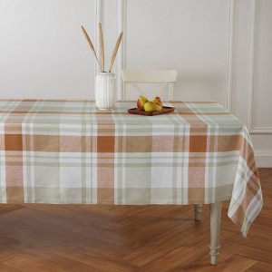 Solino Home Linen Plaid Tablecloth | Fall Harvest Plaid - 1 of 4