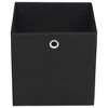 vidaXL Storage Boxes 10 pcs Non-woven Fabric 11"x11"x11" Black - 4 of 4