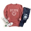 Simply Sage Market S.W.Smiley Boy Mom Outline Garment Dyed Sweatshirt - 3 of 4