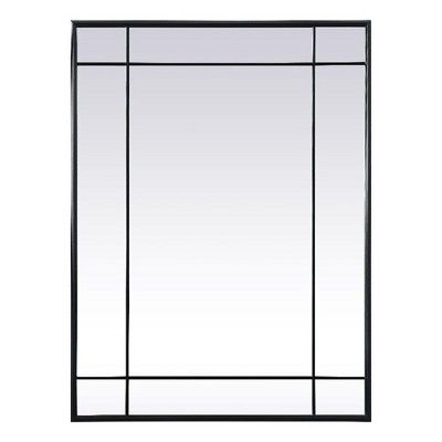 Elegant Lighting French Panel Wall Mirror 30x40 Inch In Black