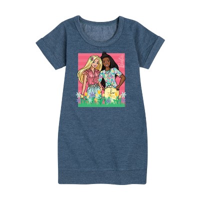 - Barbie - Easter Graphic Short Sleeve Fleece Dress