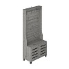 Galano Brantford Hall Tree with Bench and Shoe Storage in Knotty Oak, Gray, Dusty Gray Oak - 3 of 4