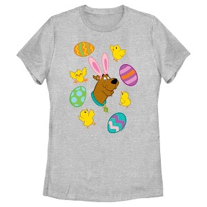 Women's Scooby Doo Bunny Ears Scooby T-Shirt - 1 of 4