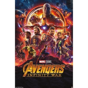 34" x 22" Marvel Cinematic Universe: Avengers: Infinity War One Sheet Premium Poster - Trends International: Unframed Wall Art - 1 of 3